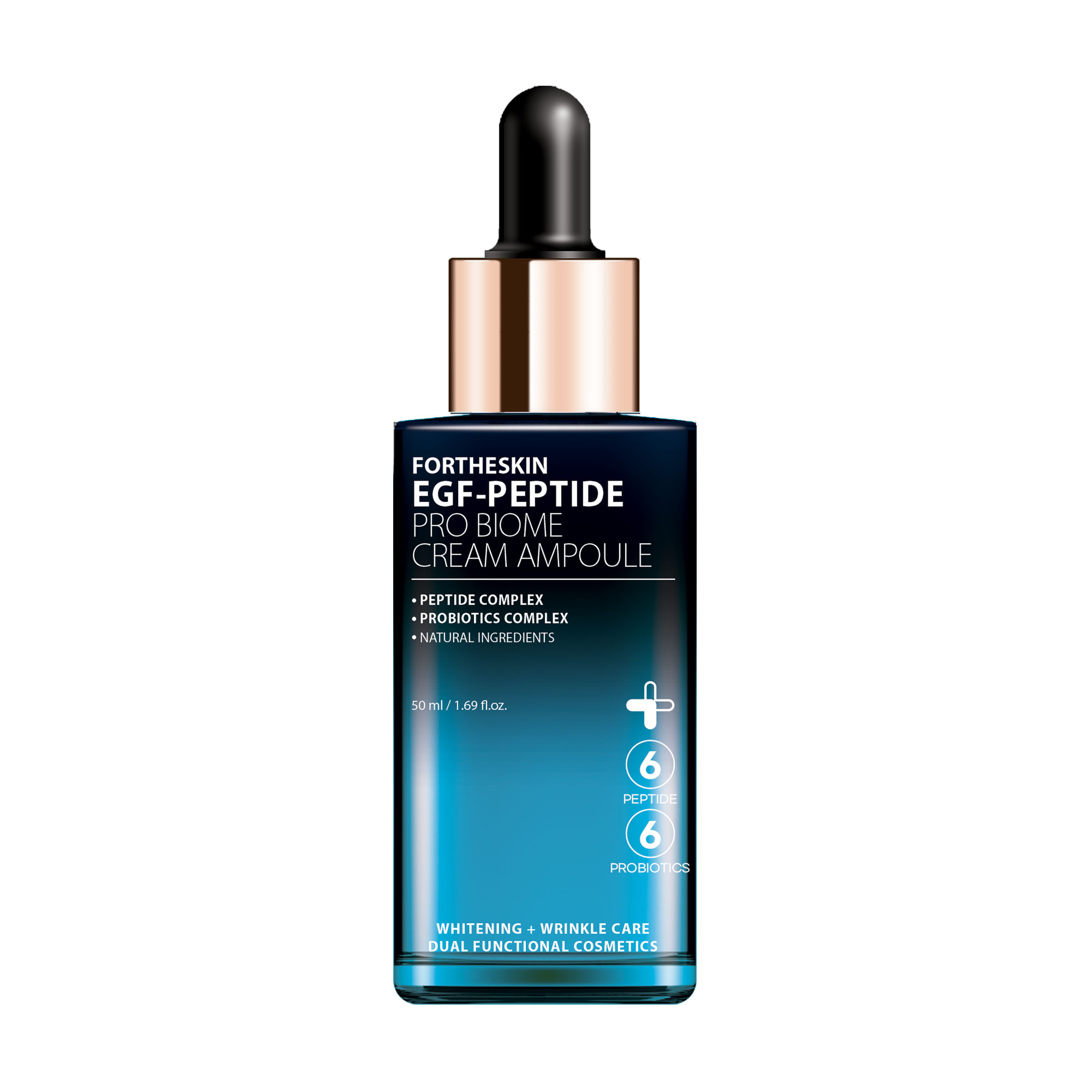 Антивікова крем-сироватка для обличчя Fortheskin EGF-Peptide Pro Biome Cream Ampoule, 50 мл